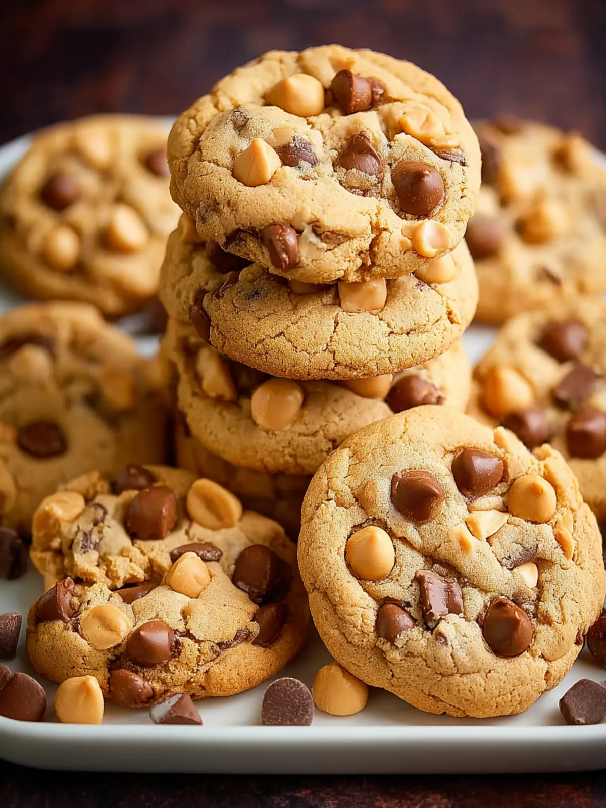 Chocolate Chip and Peanut Butter Chip Cookies First Image