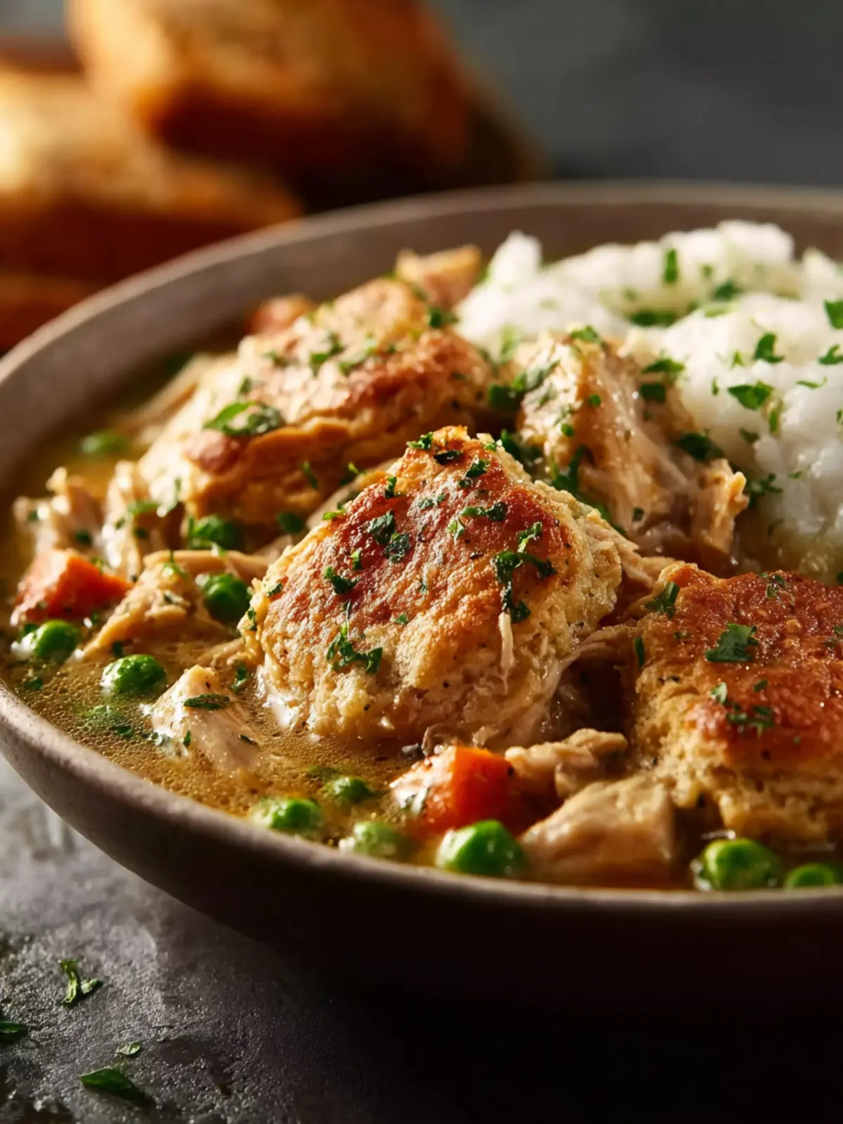 Easy Slow Cooker Chicken Pot Pie First Image