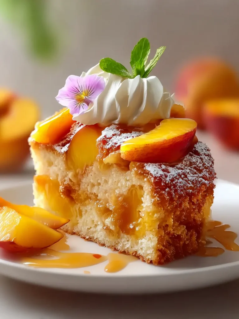 Irresistible Summer Peach Cake First Image