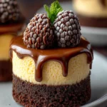 Irresistible Brownie Bottom Mini Cheesecakes Recipe First Image
