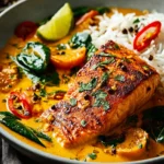 Irresistible 30 Minute Coconut Salmon Curry Recipe First Image