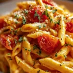 Creamy Tomato Garlic Pasta First Image