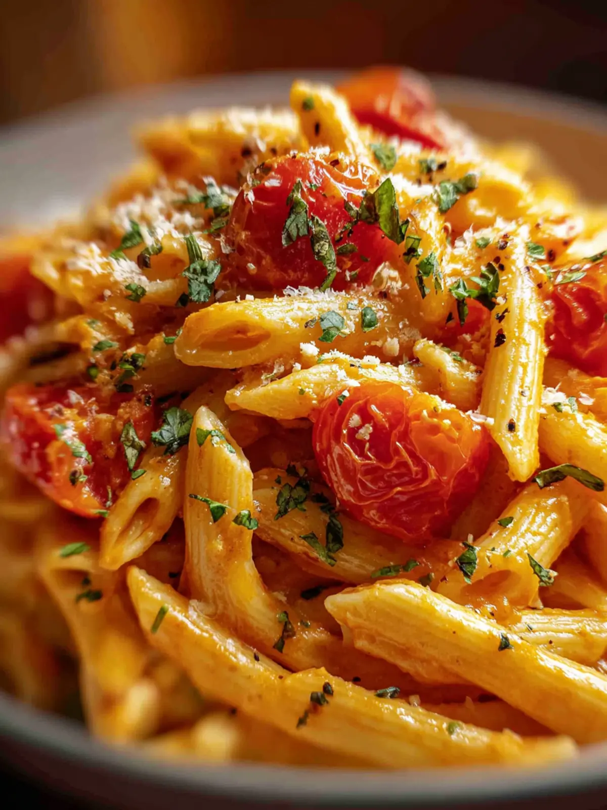Creamy Tomato Garlic Pasta First Image