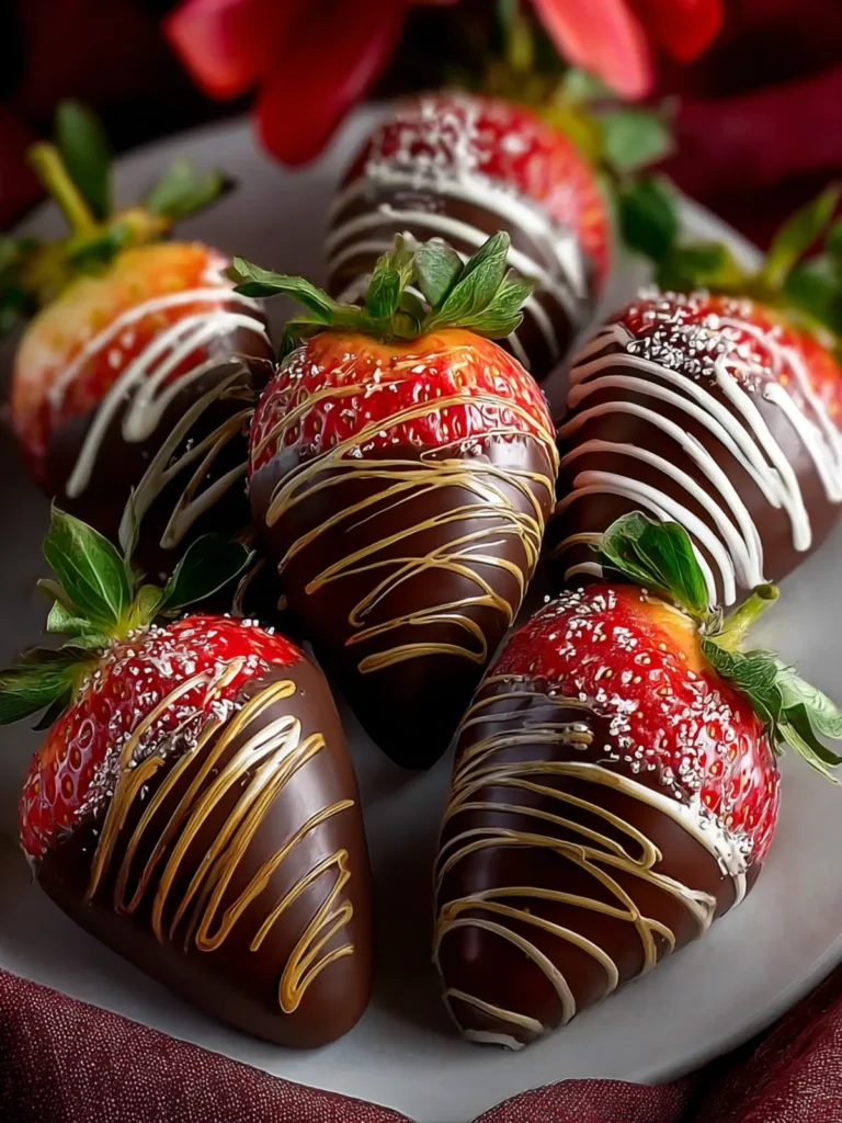 Indulge in Valentine’s Day Chocolate Covered Strawberries First Image