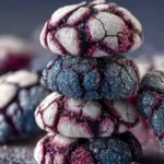 Blueberry Crinkle Cookies First Image