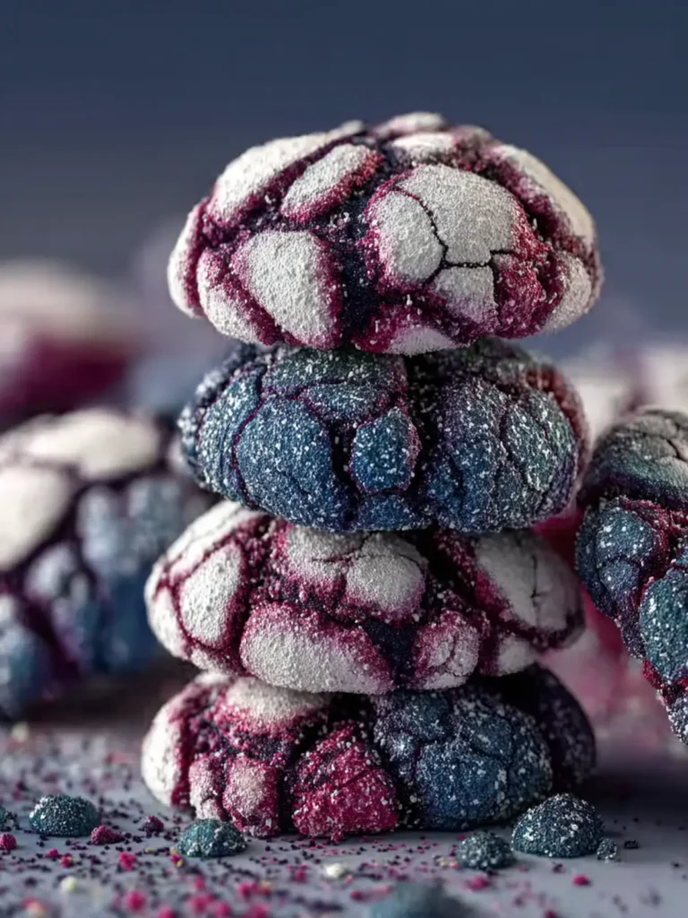 Blueberry Crinkle Cookies First Image