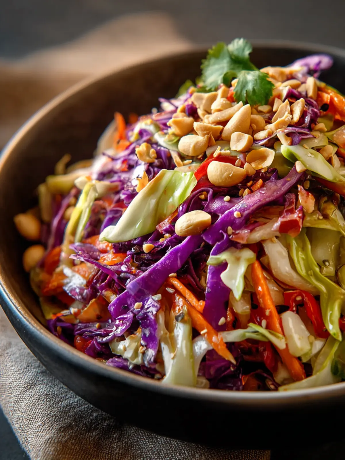 Irresistible Asian Peanut Cabbage Slaw Recipe Delight First Image