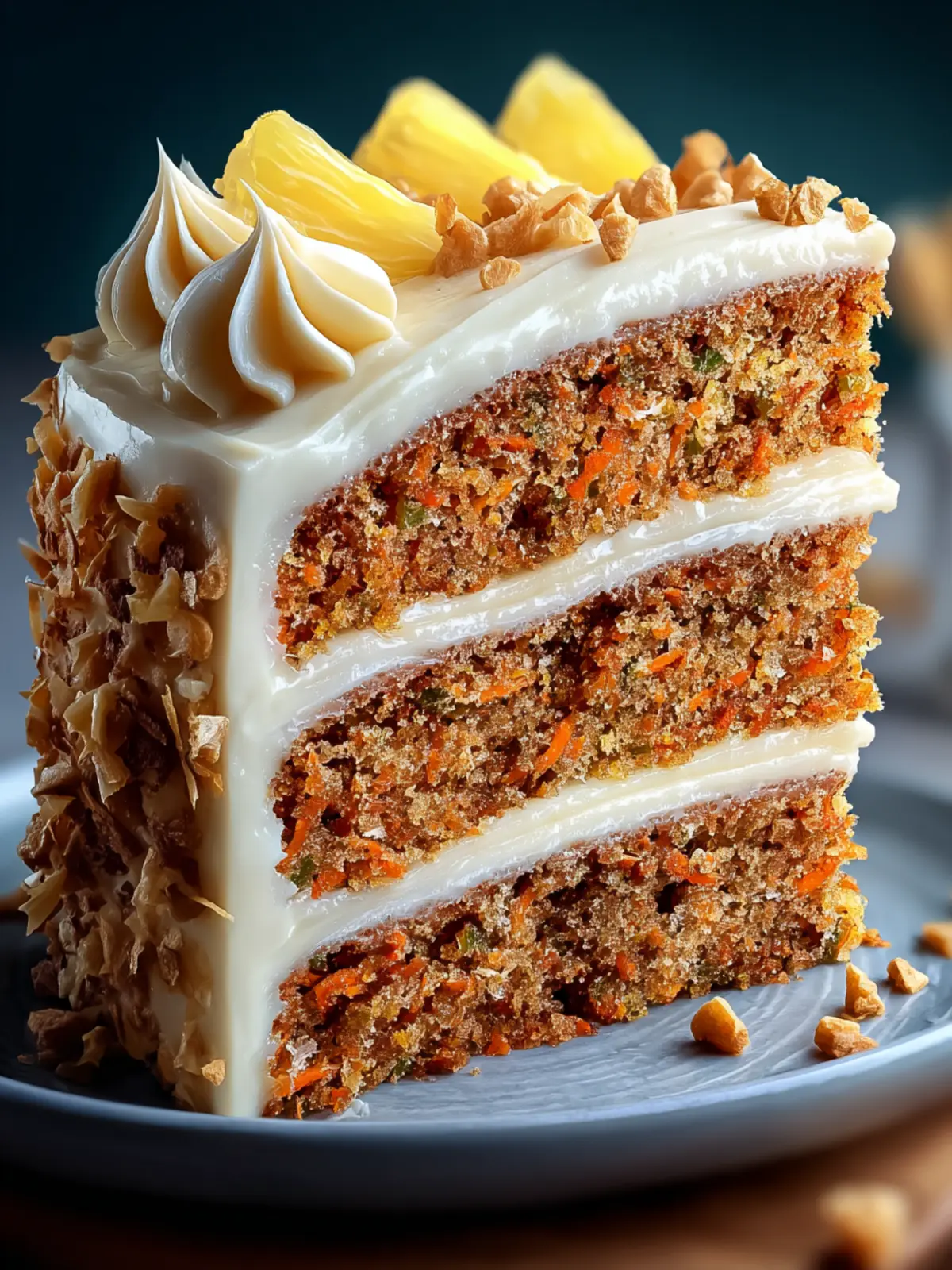 Irresistible Pineapple Carrot Cake with Cream Cheese Frosting First Image