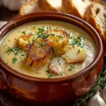 Delicious Country French Garlic Soup First Image