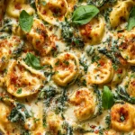 Irresistible Creamy Spinach Tortellini Bake First Image