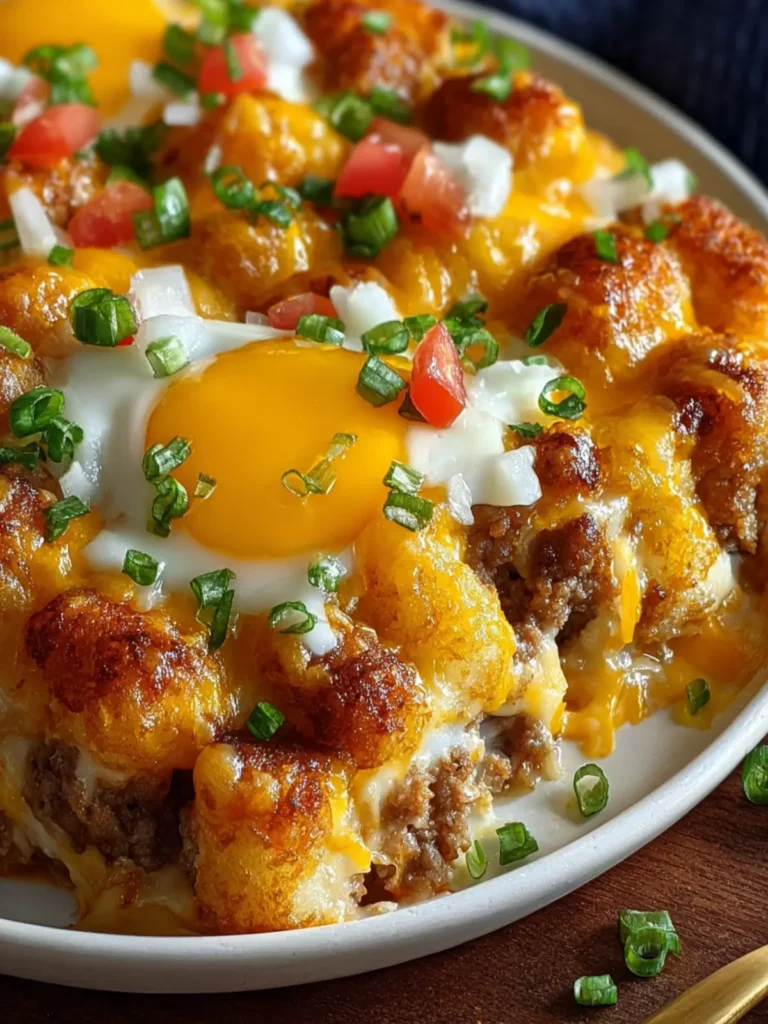 Irresistible Tater Tot Sausage Breakfast Casserole Recipe First Image