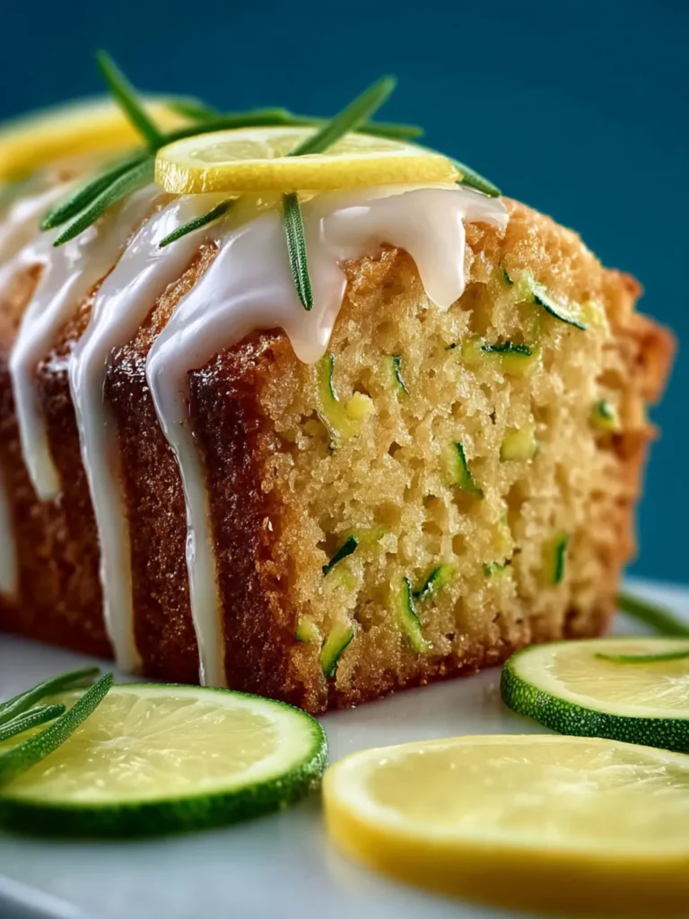 Moist Lemon Zucchini Cake with Sweet Glaze First Image