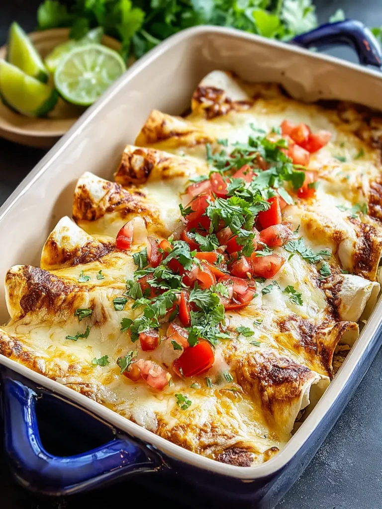 Creamy White Chicken Enchiladas – Easy & Delicious Recipe First Image