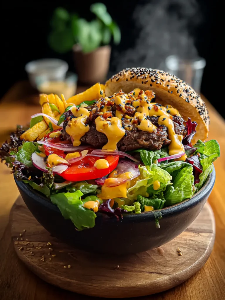 Irresistible Burger Bowl Recipe for Guilt-Free Indulgence First Image