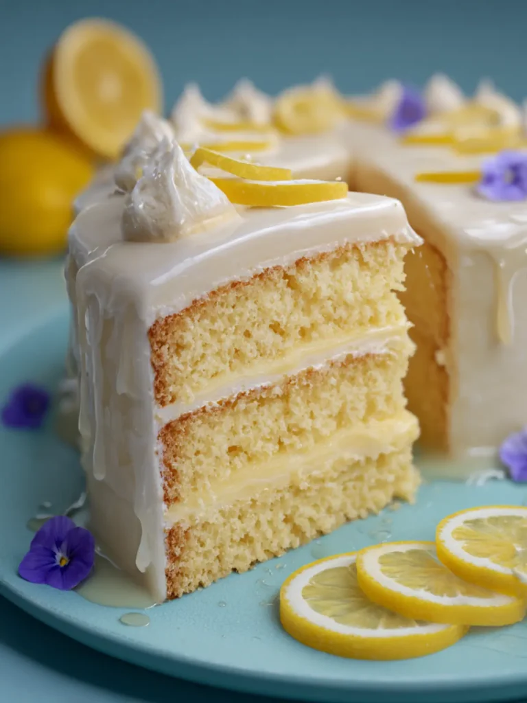 Irresistible Fresh Lemon Cake Recipe for Zesty Delight First Image