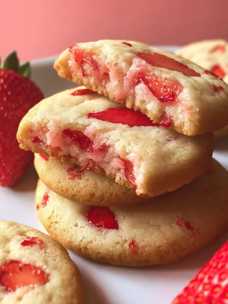Strawberry Shortbread Cookies That Will Melt Your Heart First Image