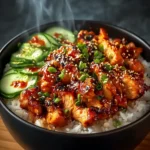 Spicy Korean BBQ Chicken Rice Bowl: A Flavor Explosion Awaits First Image