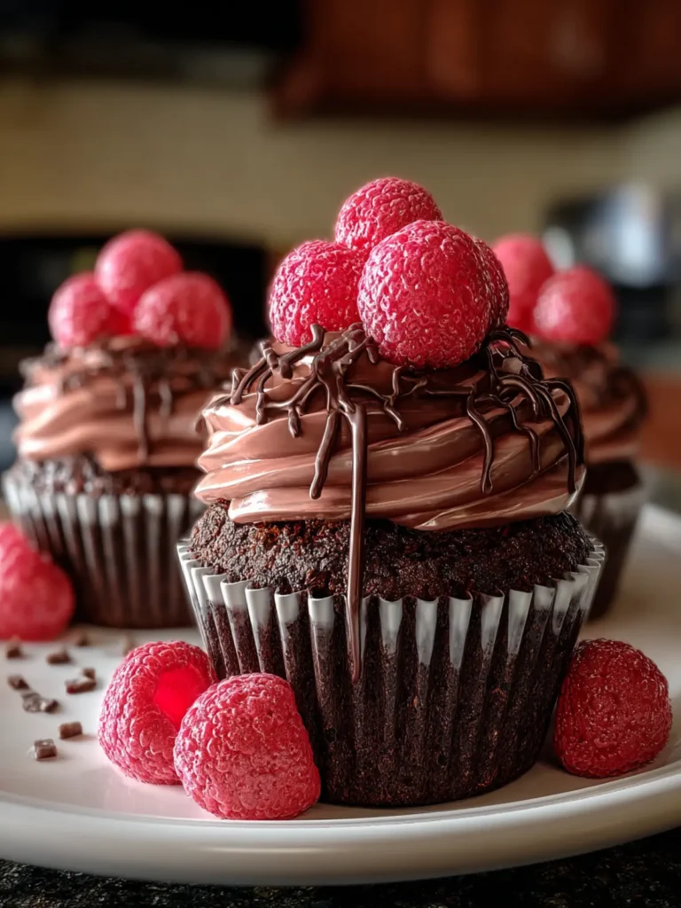 Irresistible Raspberry Chocolate Lava Cupcakes Recipe First Image