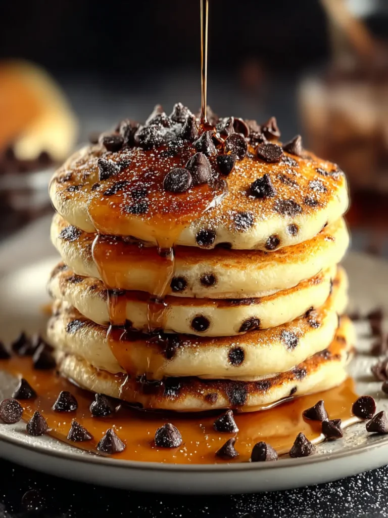 Chocolate Chip Pancakes Morning First Image