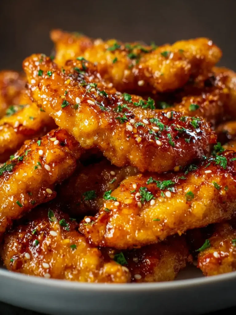 Air Fryer Honey Butter Garlic Chicken Tenders First Image