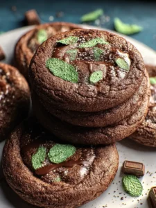 Irresistible Chocolate Mint Cookies for a Sweet Treat First Image