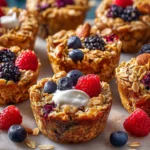 Baked Oatmeal Cups with Greek Yogurt First Image