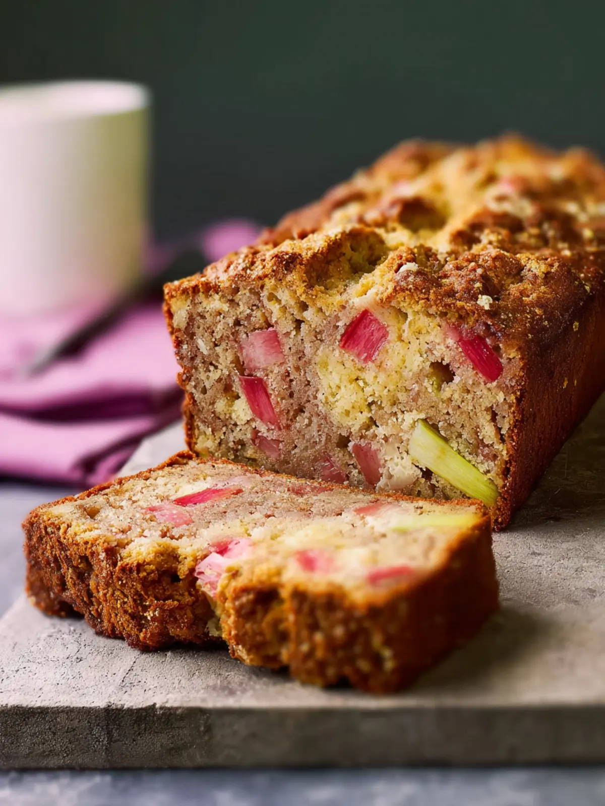 Rhubarb Bread Recipe: Fruity and Tangy Delight First Image