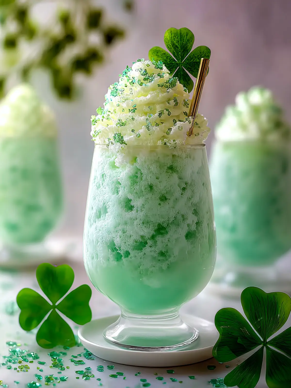Shamrock Sherbet Float: Refreshing Minty Delight First Image