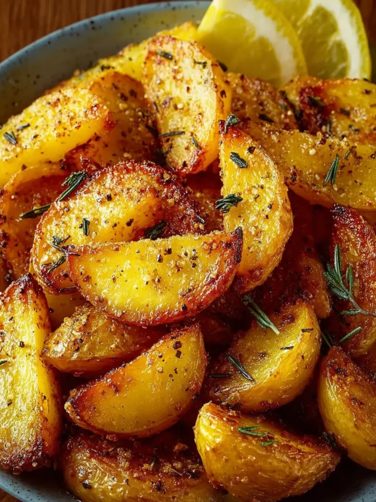 Simple Crispy Greek Lemon Potatoes First Image