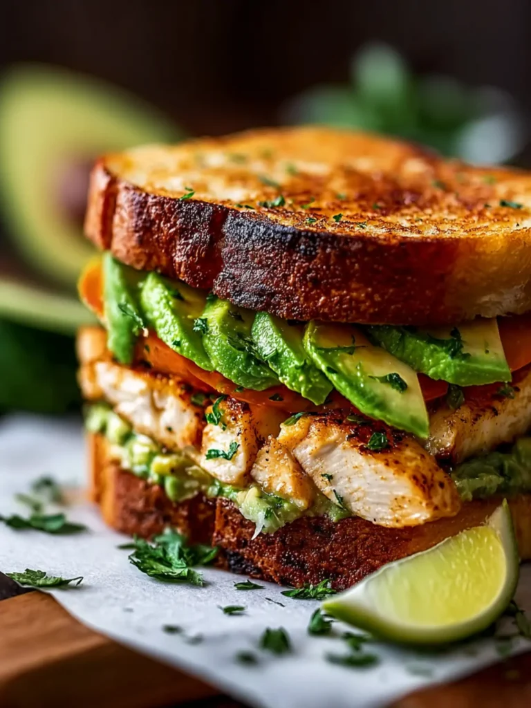Irresistible Chicken Avocado Melt Sandwich for Quick Comfort First Image