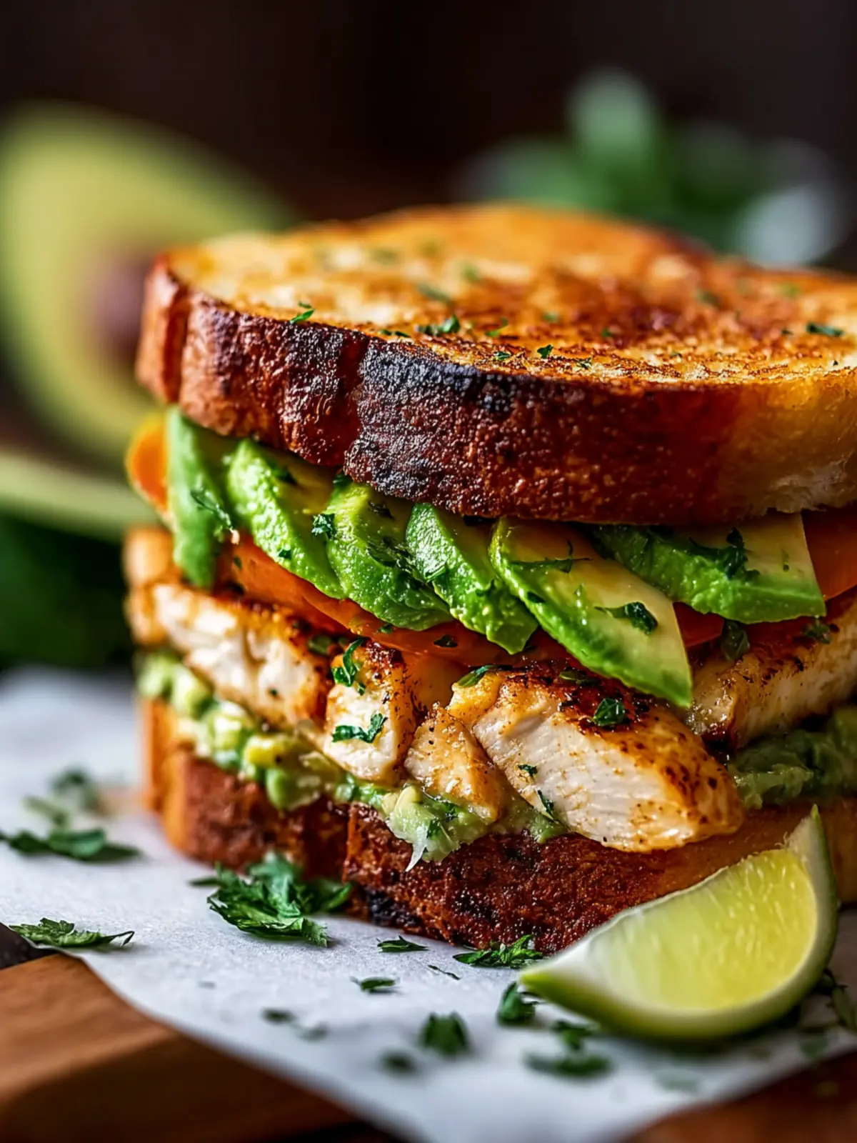 Irresistible Chicken Avocado Melt Sandwich for Quick Comfort First Image
