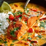 Irresistible Creamy Coconut Salmon Curry Recipe First Image