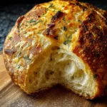 No-Knead Dill Gouda Artisan Bread First Image