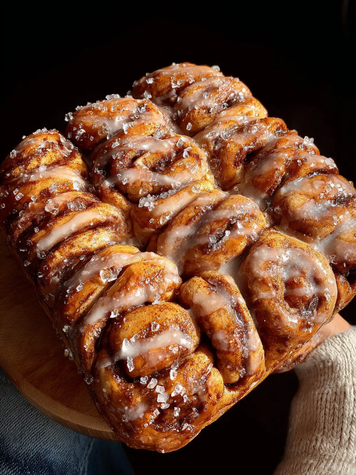 Cinnamon Roll Pull-Apart Sourdough Focaccia First Image