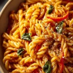 Irresistible Roasted Red Pepper Pasta Recipe to Savor First Image