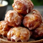 Irresistible Baked Cinnamon Glazed Apple Fritters Recipe First Image