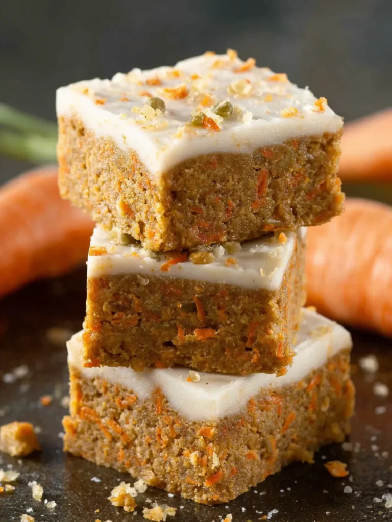 no bake carrot cake bars First Image