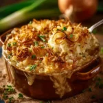 French Onion Chicken Rice Bake First Image