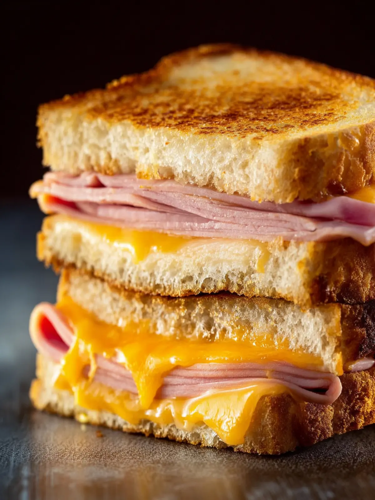 Air Fryer Grilled Ham and Cheese First Image