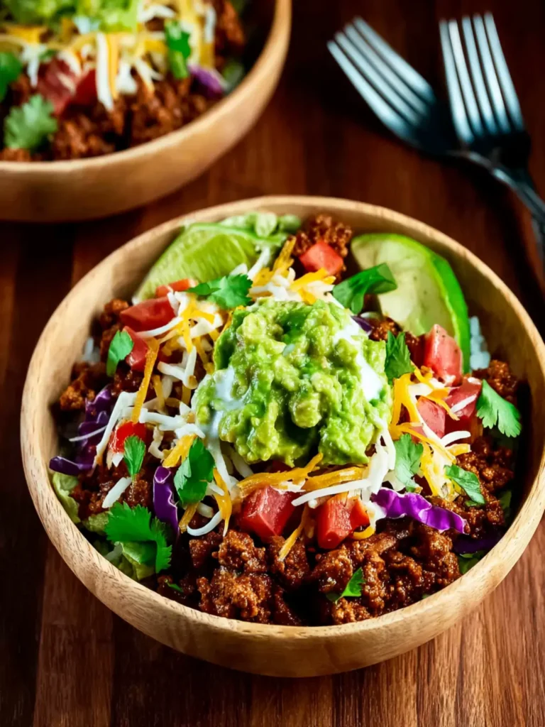 Ground Turkey Taco Bowls First Image
