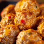 Rotel Cream Cheese Sausage Balls First Image