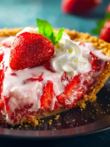Frozen Strawberry Pie with Condensed Milk First Image