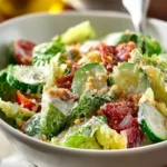 Healthy Cucumber Caesar Salad First Image