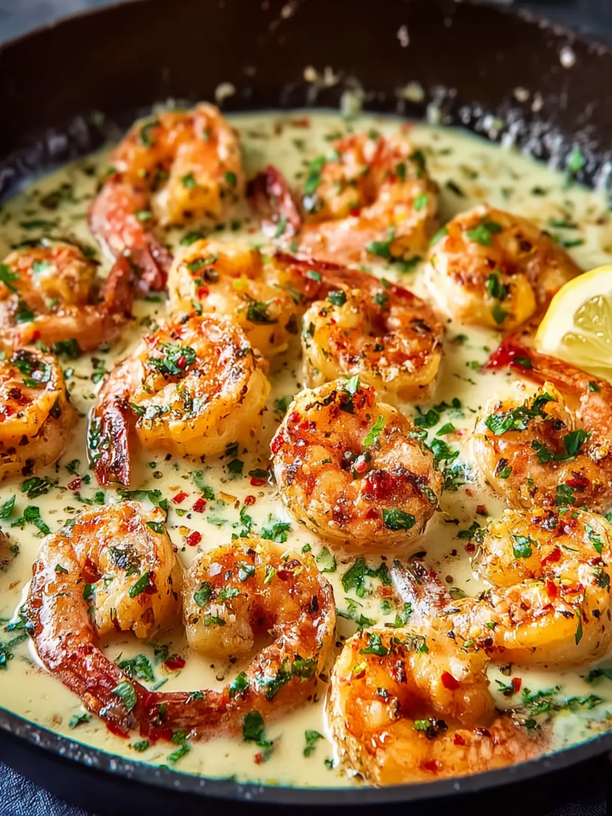 Keto Creamy Garlic Shrimp First Image